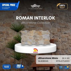 ROMAN INTERLOK 1GL638045 dRiverstone Misto 30×60 [GRADE A]