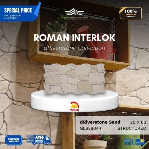 ROMAN INTERLOK 1GL638044 dRiverstone Sand 30×60 [GRADE A]