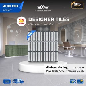 ROMAN PRE CUT 1PW3302107000 dSelayar Gading Mosaic Look 2,5×10 [GRADE A]