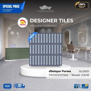 ROMAN PRE CUT 1PW3302107002 dSelayar Purwa Mosaic Look 2,5×10 [GRADE A]
