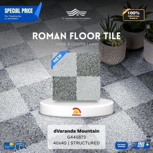 ROMAN FLOOR TILE 1G440872 dVaranda Mountain 40×40 [GRADE A]