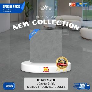 ROMAN GLOSS MOOD AGT1009753FR dDaegu Grigio 100×100 [GRADE A]