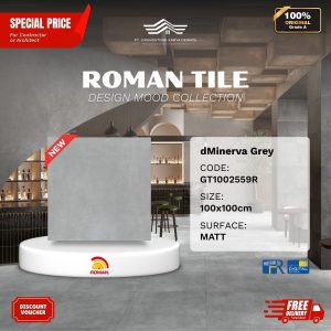 ROMAN DESIGN MOOD AGT1002559R dMinerva Grey 100×100 [GRADE A]
