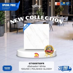 ROMAN GLOSS MOOD AGT1009750FR dSalvadori White 100×100 [GRADE A]