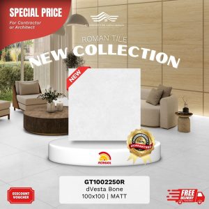 ROMAN STONE MOOD AGT1002250R dVesta Bone 100×100 [GRADE A]
